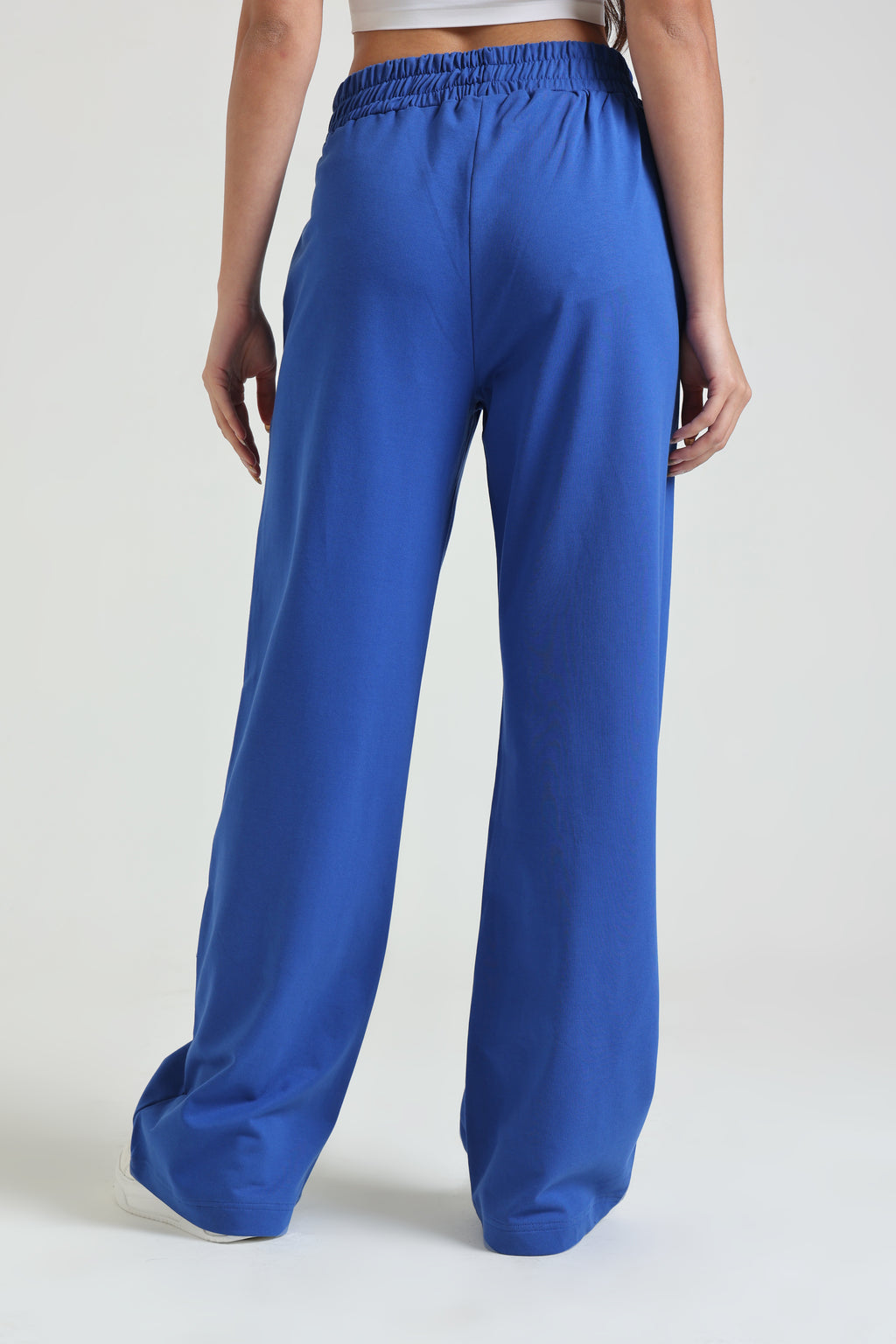 Royal Blue Wide-Leg Sweatpants