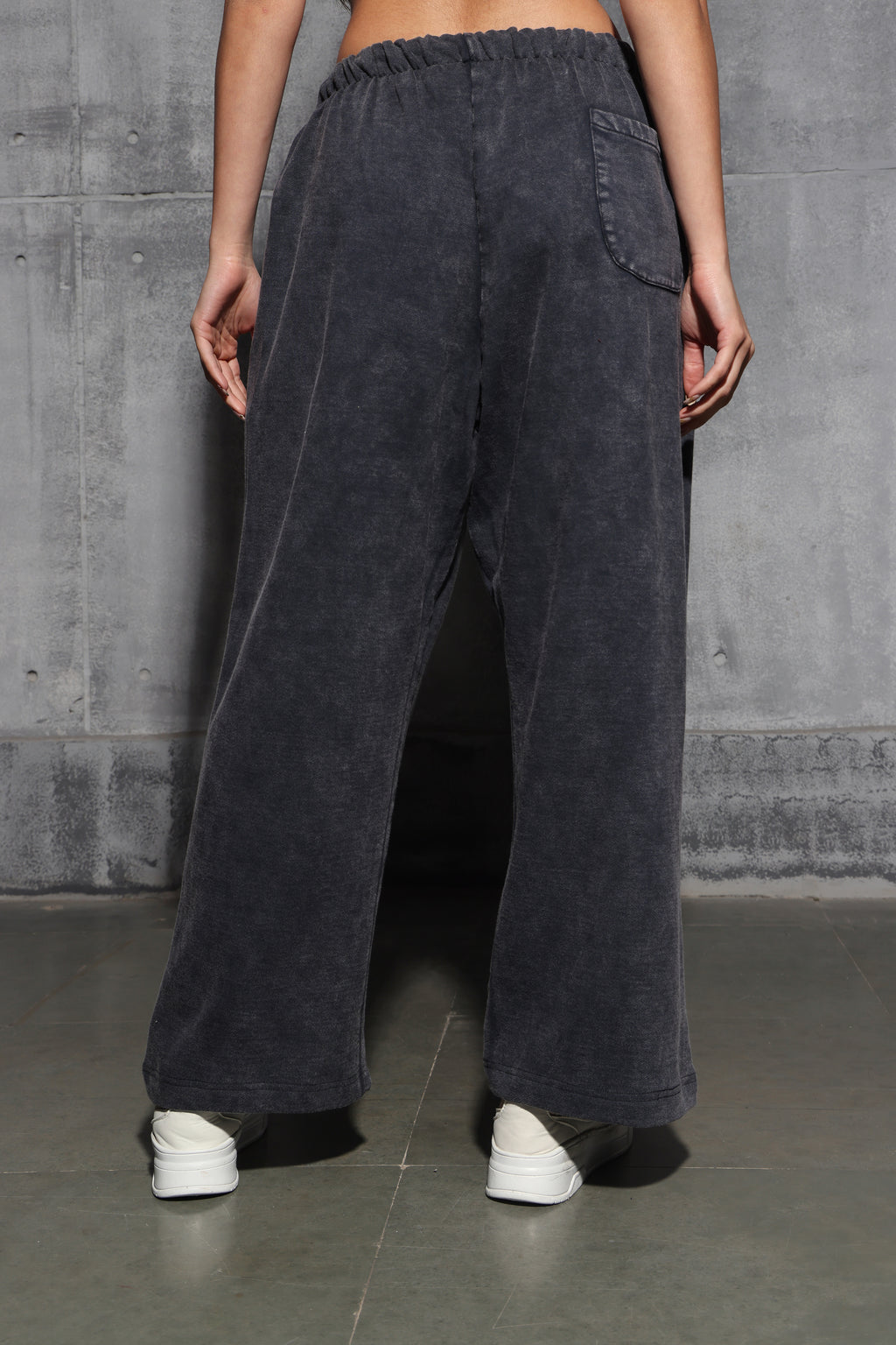 Black Faded Heavyweight Loose Fit Joggers
