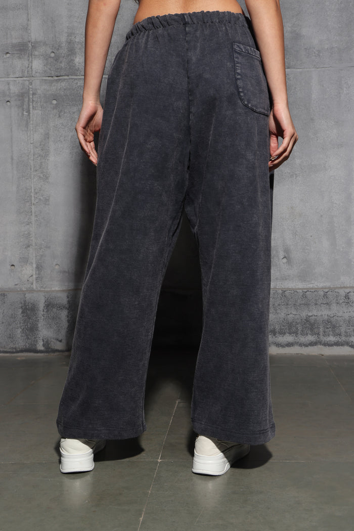 Black Faded Heavyweight Loose Fit Joggers