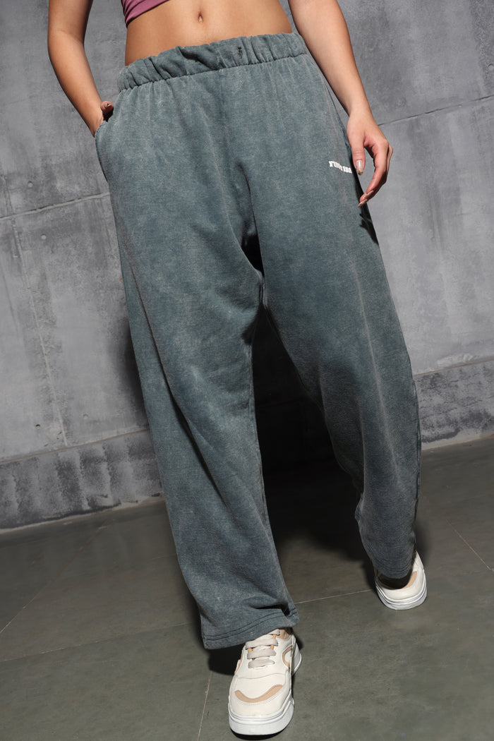 Olive Faded Heavyweight Loose Fit Joggers