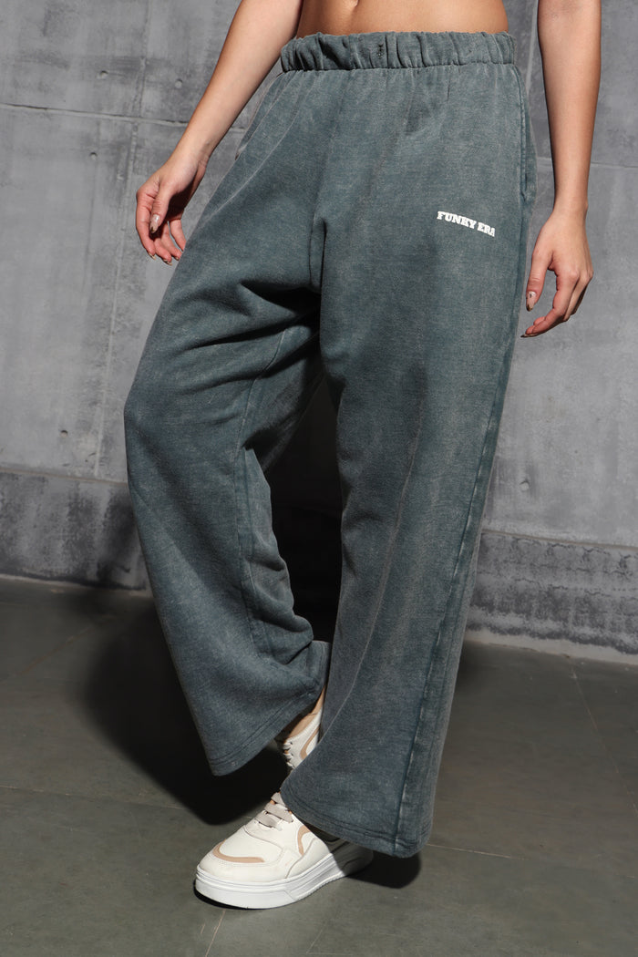 Olive Faded Heavyweight Loose Fit Joggers