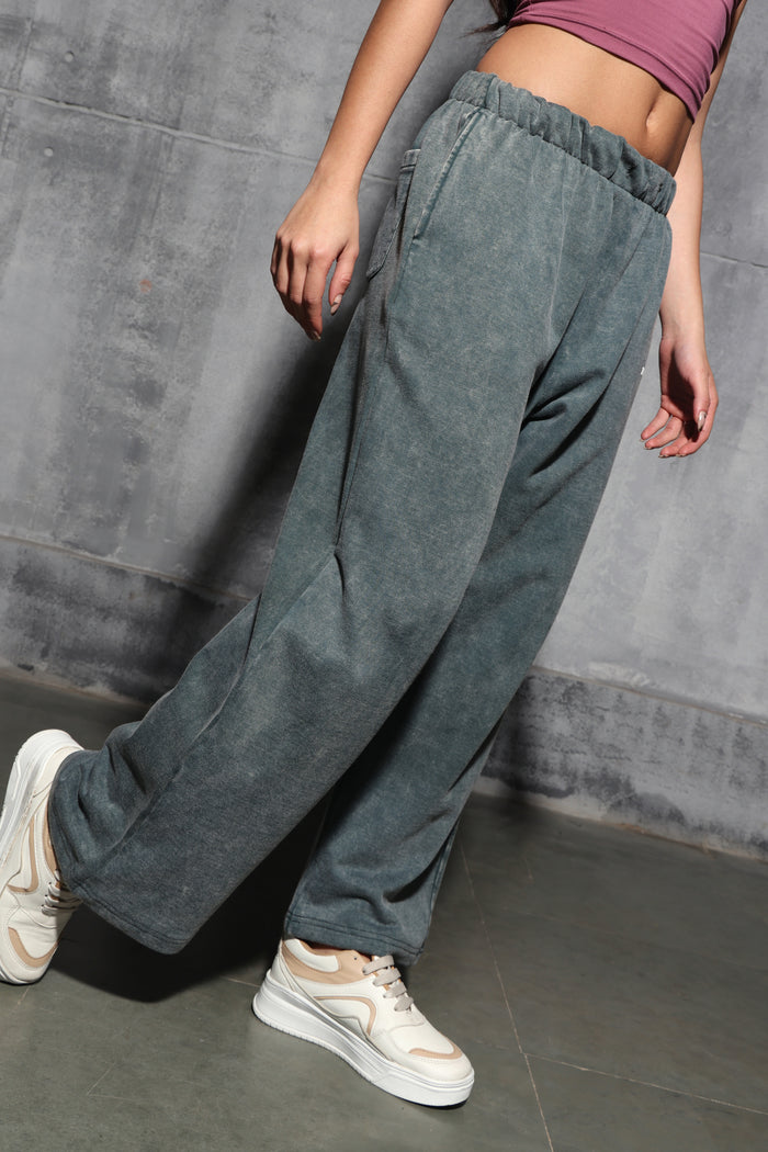 Olive Faded Heavyweight Loose Fit Joggers