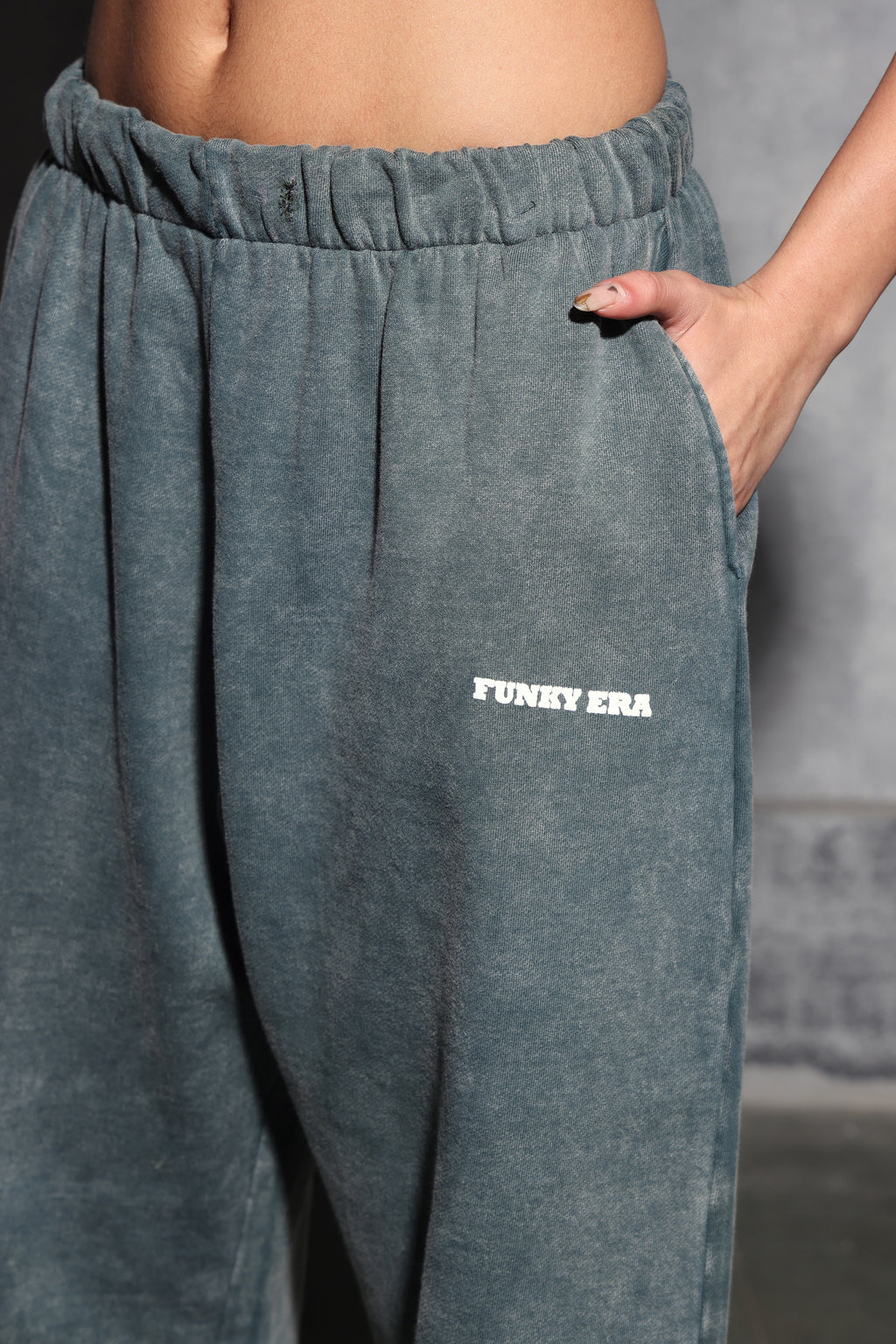 Olive Faded Heavyweight Loose Fit Joggers