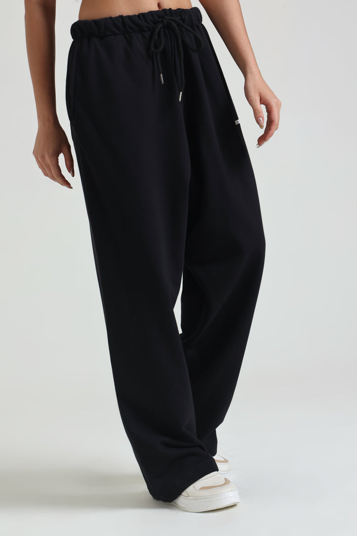 Black Heavyweight Loose Fit Joggers