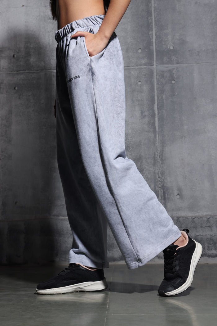 Grey Faded Heavyweight Loose Fit Joggers