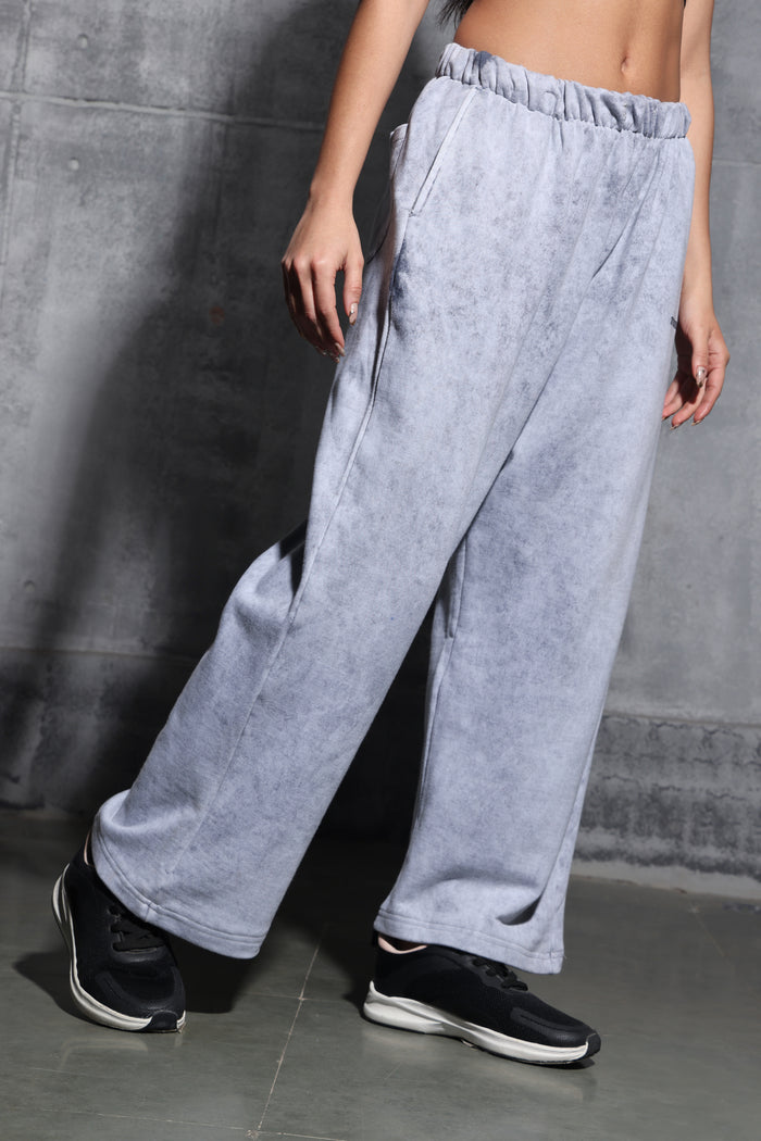 Grey Faded Heavyweight Loose Fit Joggers