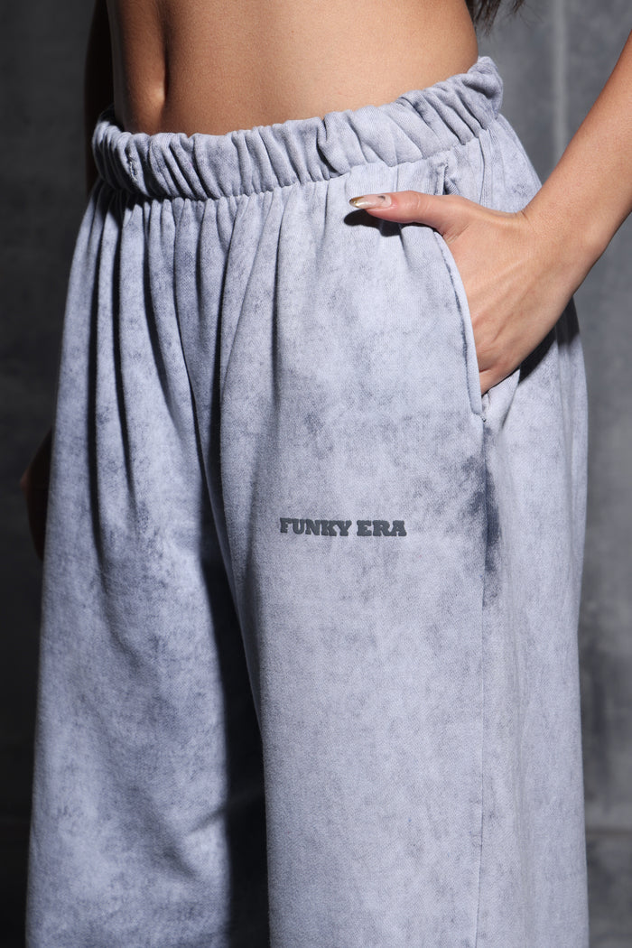 Grey Faded Heavyweight Loose Fit Joggers
