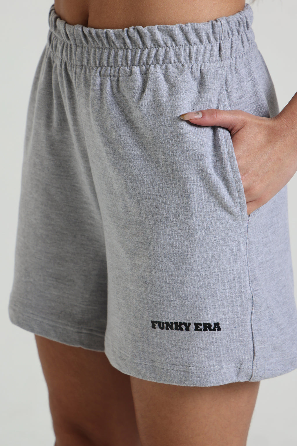 Grey Melange shorts