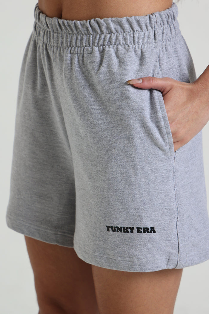 Grey Melange shorts