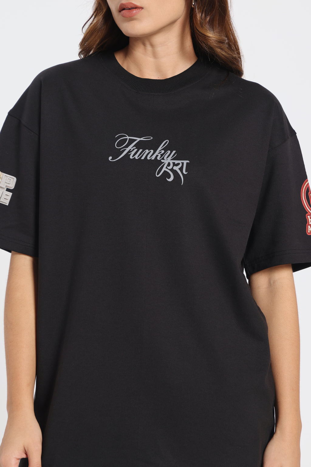 Karan aujla Edition Glow in  Dark Black Oversized T-Shirt