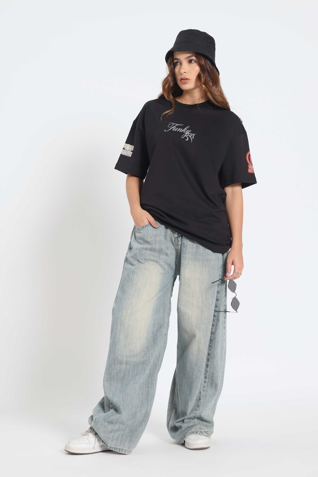 Karan aujla Edition Glow in  Dark Black Oversized T-Shirt