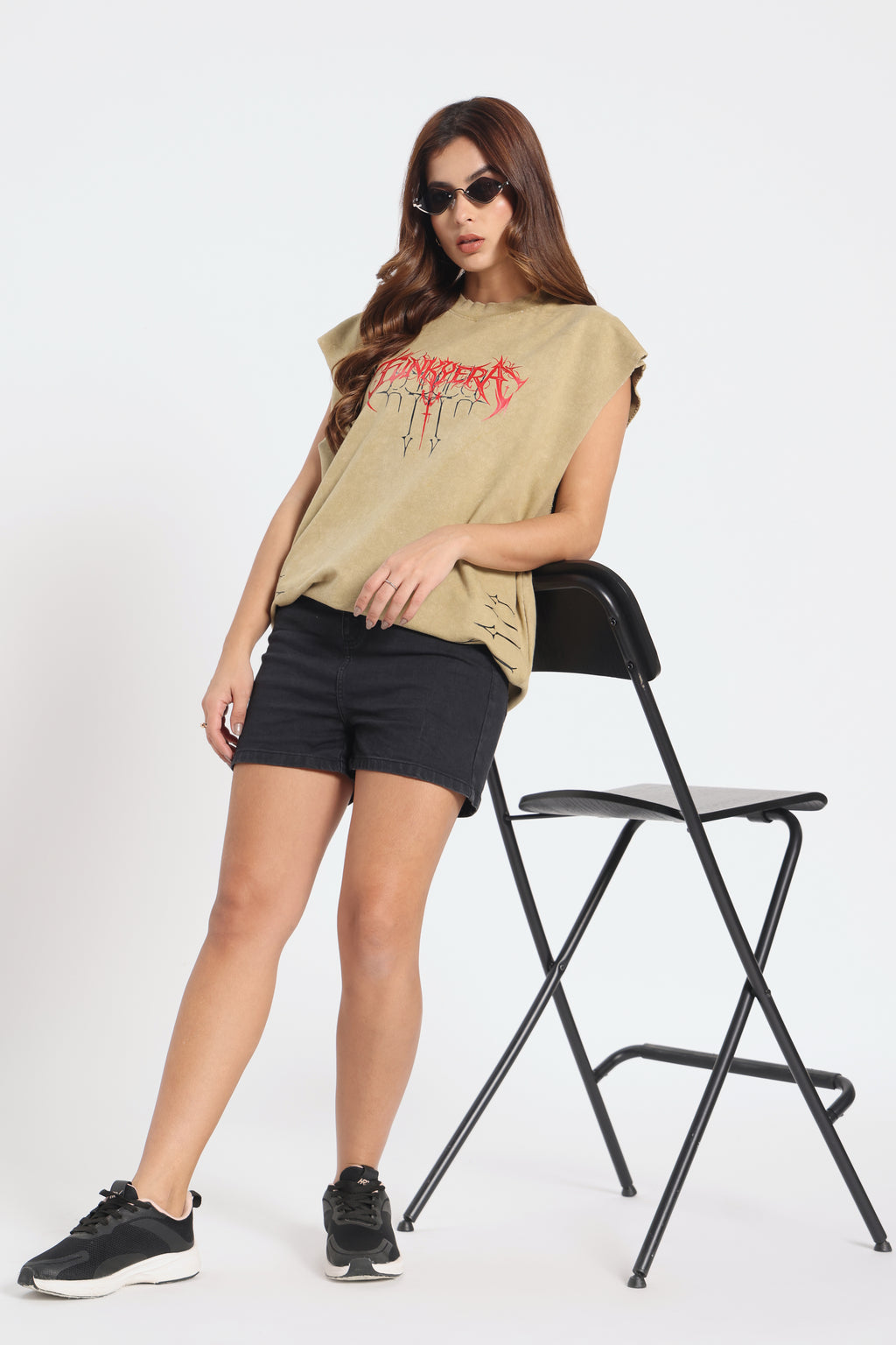 Acidwash Beige Silglism Desing Tank