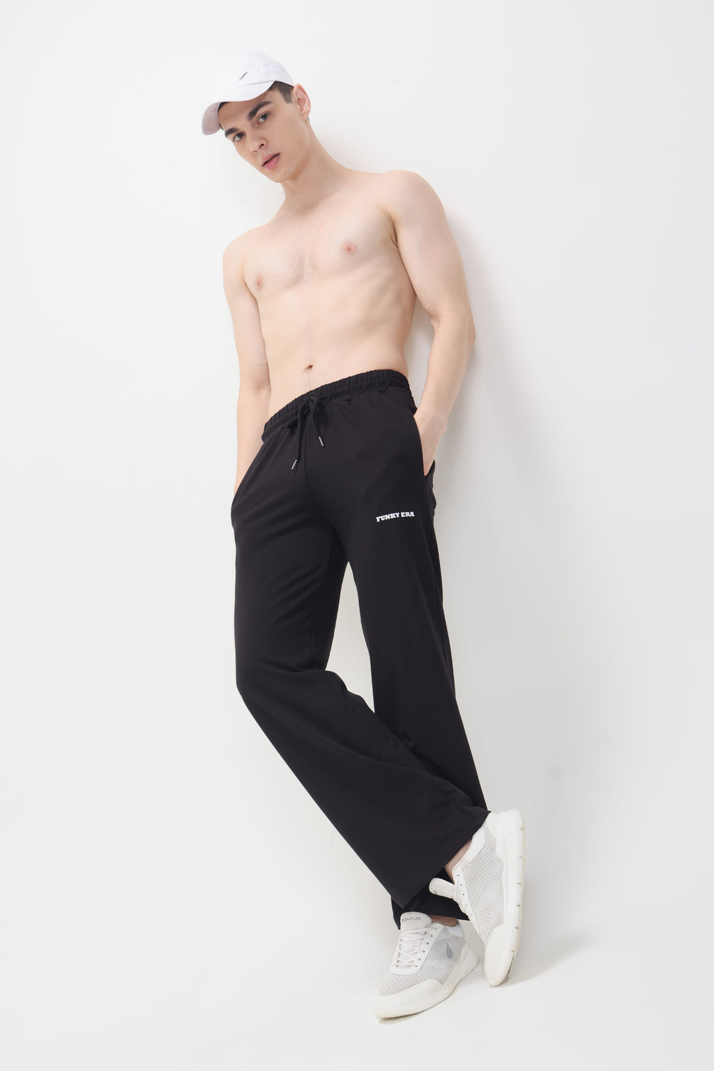 Black Wide-Leg Sweatpants