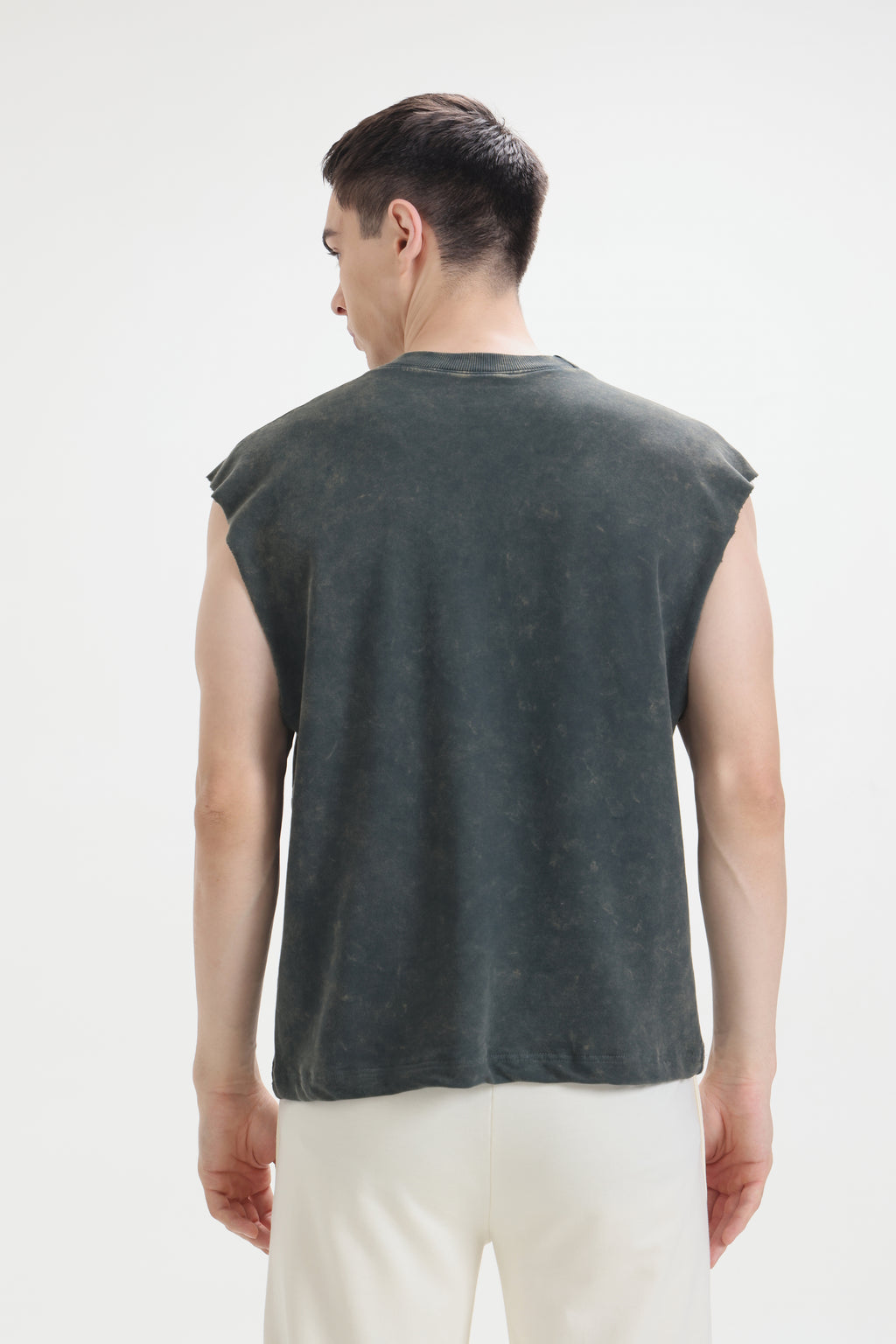 Acid Wash Olive Signature Tank