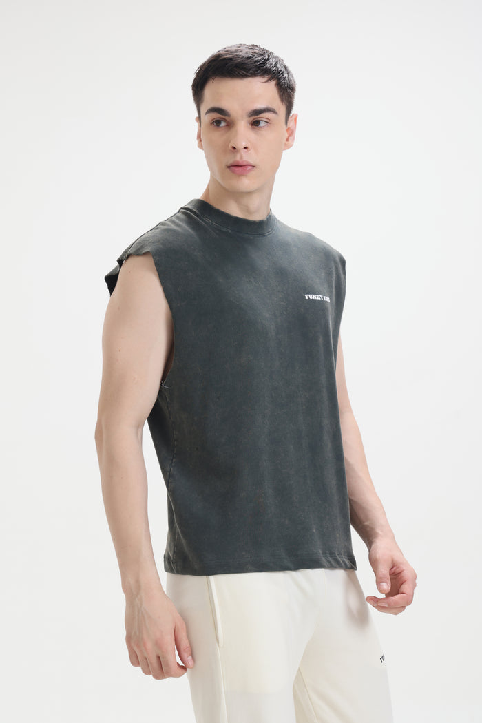 Acid Wash Olive Signature Tank