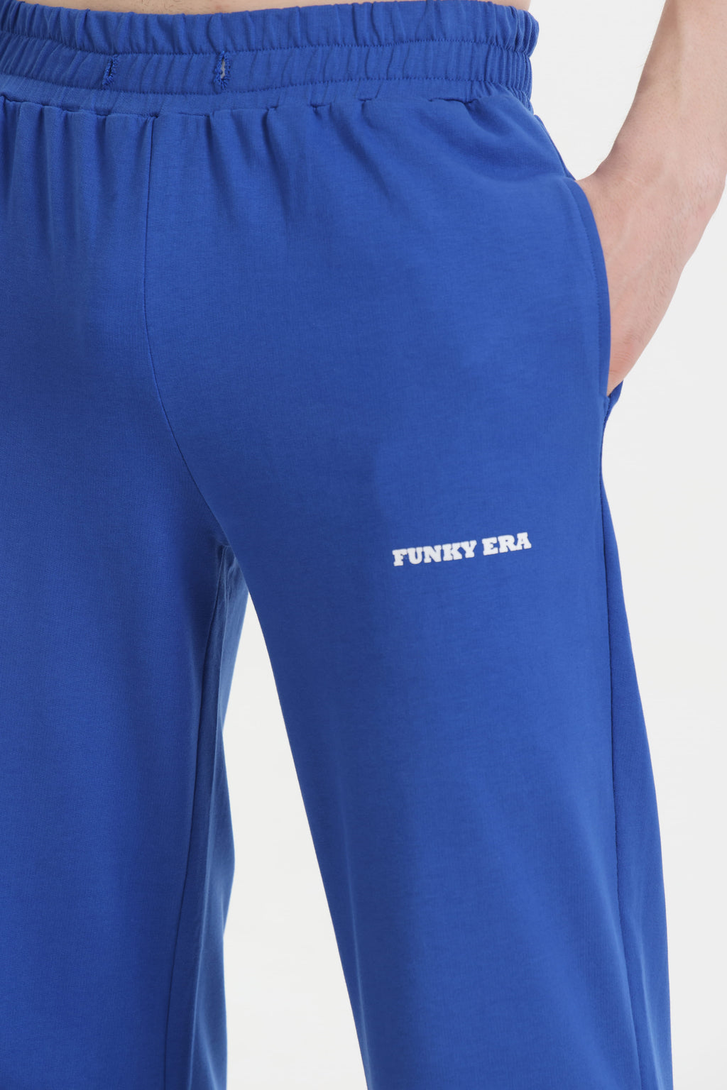 Royal Blue Wide-Leg Sweatpants