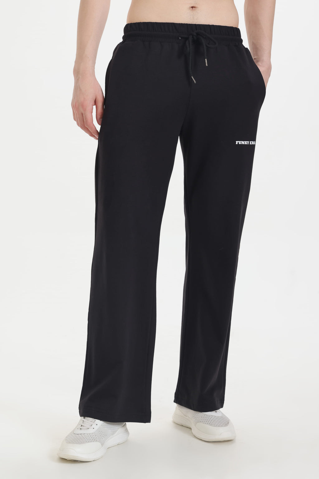 Black Wide-Leg Sweatpants