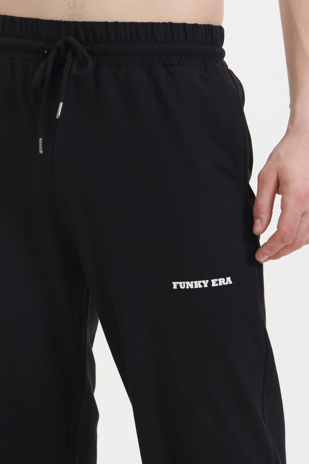 Black Wide-Leg Sweatpants