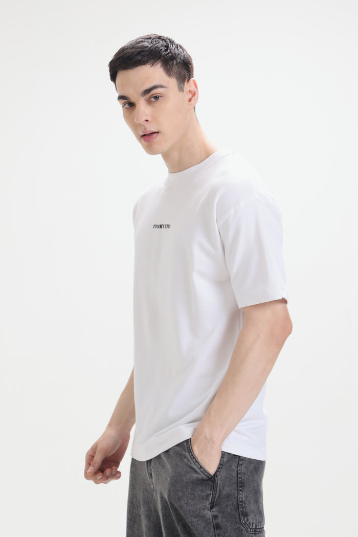 White Signature Oversized T-Shirt