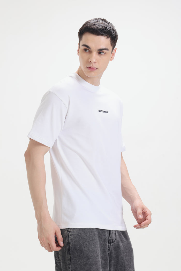 White Signature Oversized T-Shirt