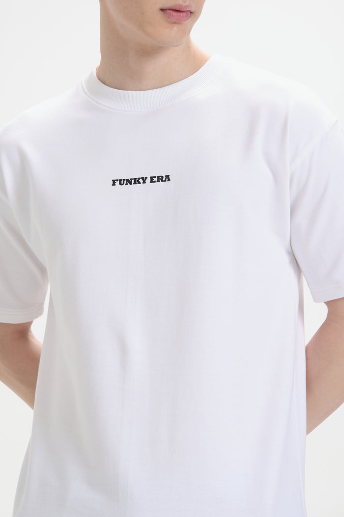 White Signature Oversized T-Shirt