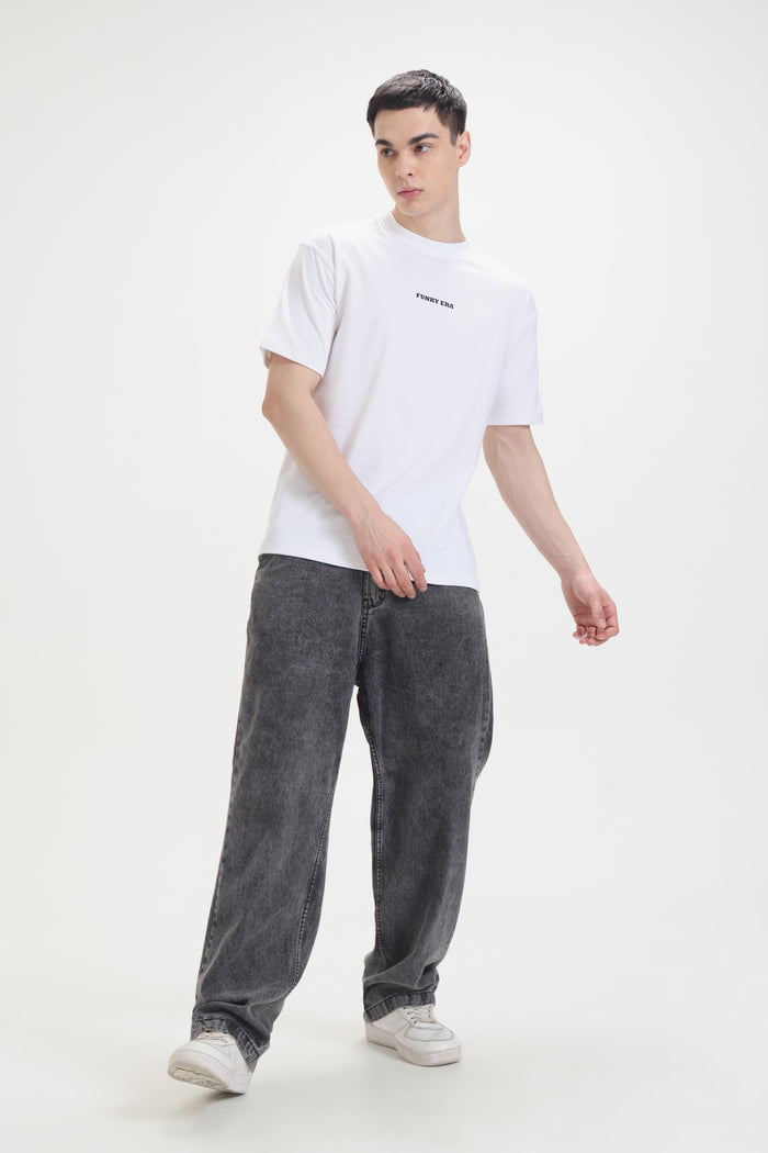 White Signature Oversized T-Shirt