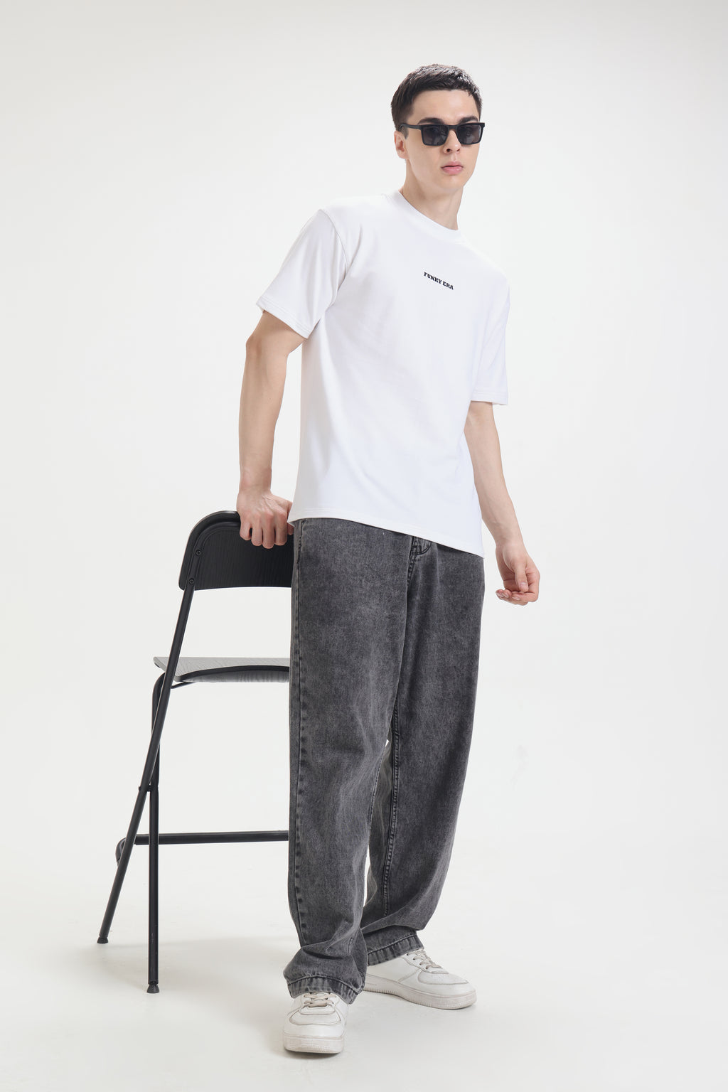 White Signature Oversized T-Shirt