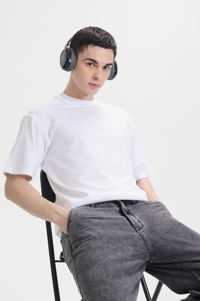 White Plane Oversized T-Shirt