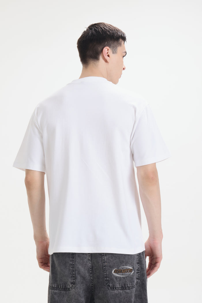 White Plane Oversized T-Shirt