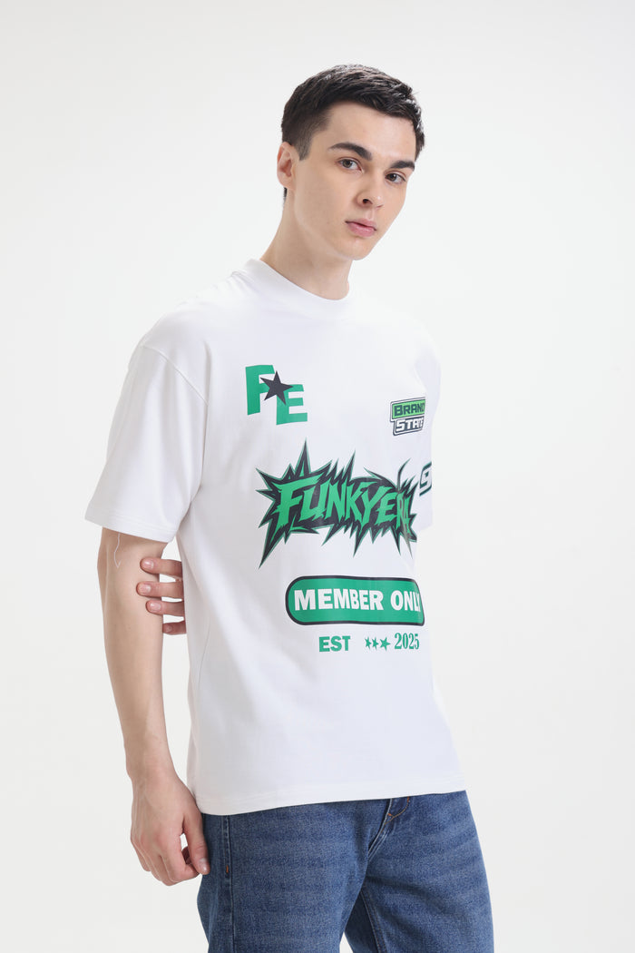 Porsche Racing Edition White Oversized T-Shirt