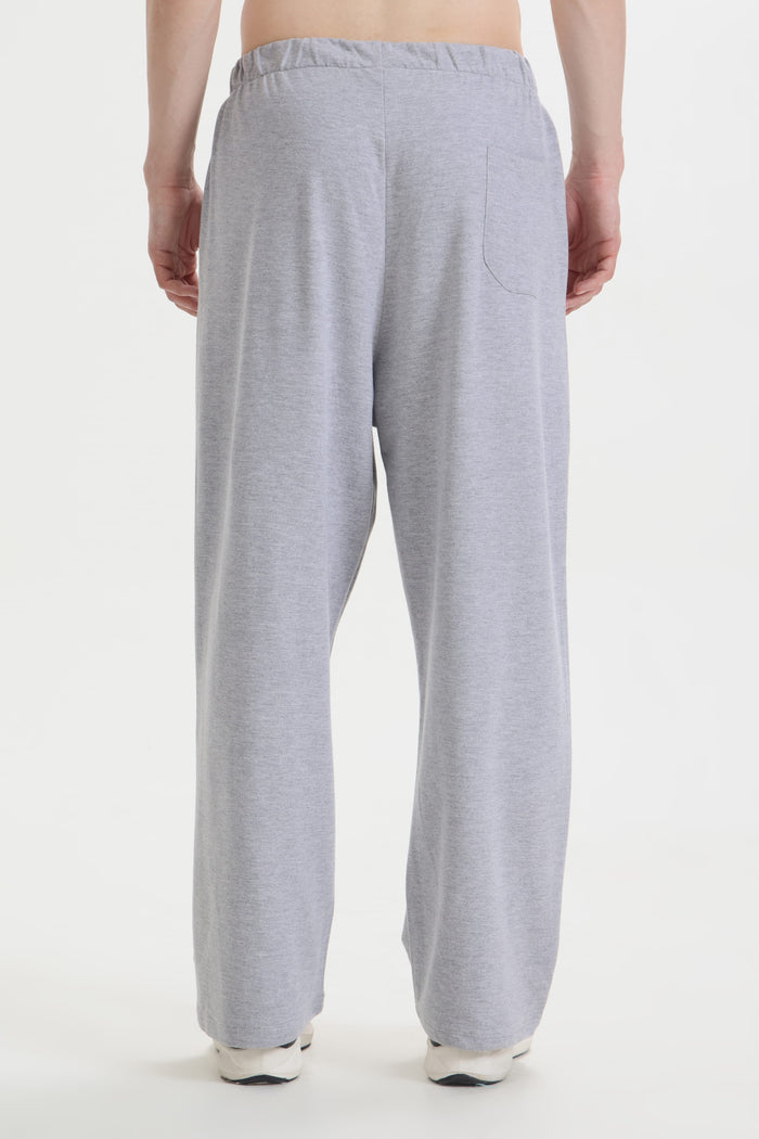 Grey Melange Loose Fit Joggers