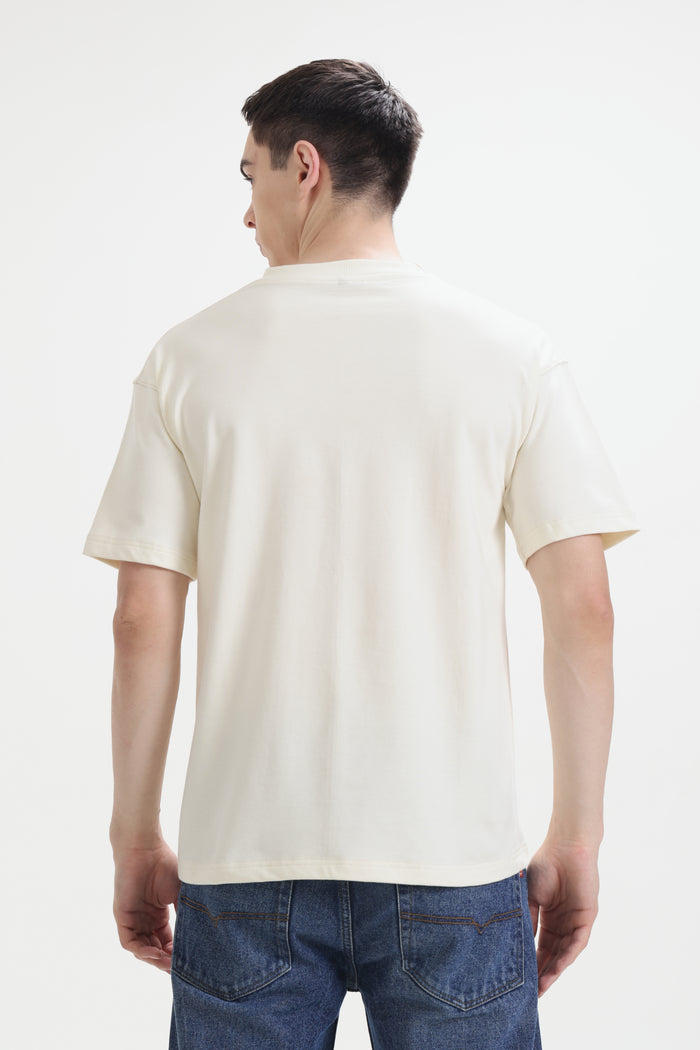 Cream Signature Oversized T-Shirt
