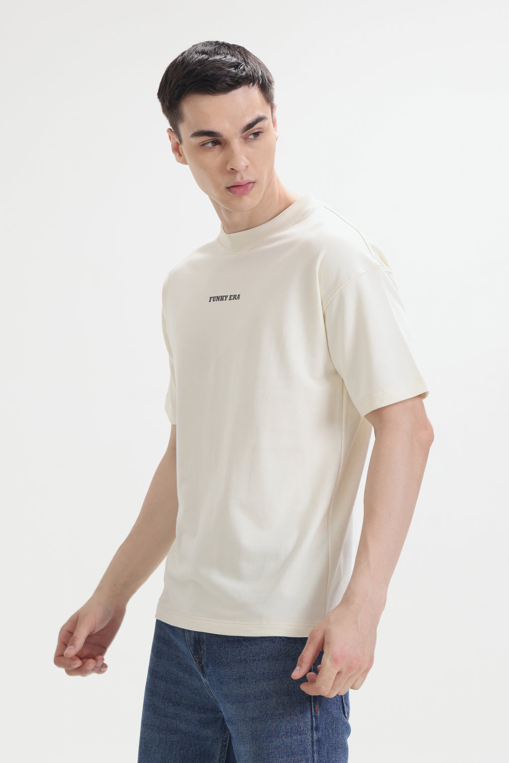 Cream Signature Oversized T-Shirt