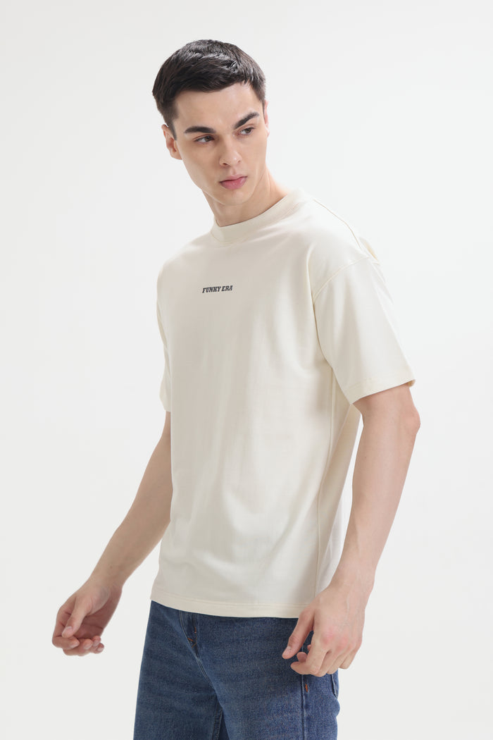 Cream Signature Oversized T-Shirt