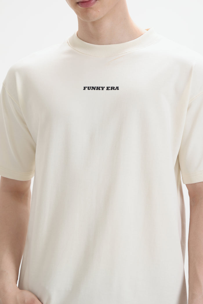 Cream Signature Oversized T-Shirt