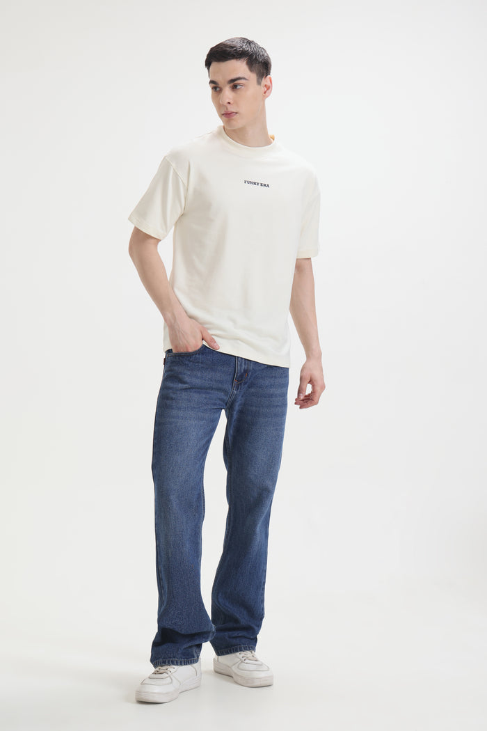 Cream Signature Oversized T-Shirt