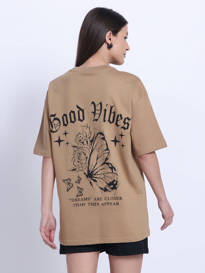 Black signature oversized T-shirt