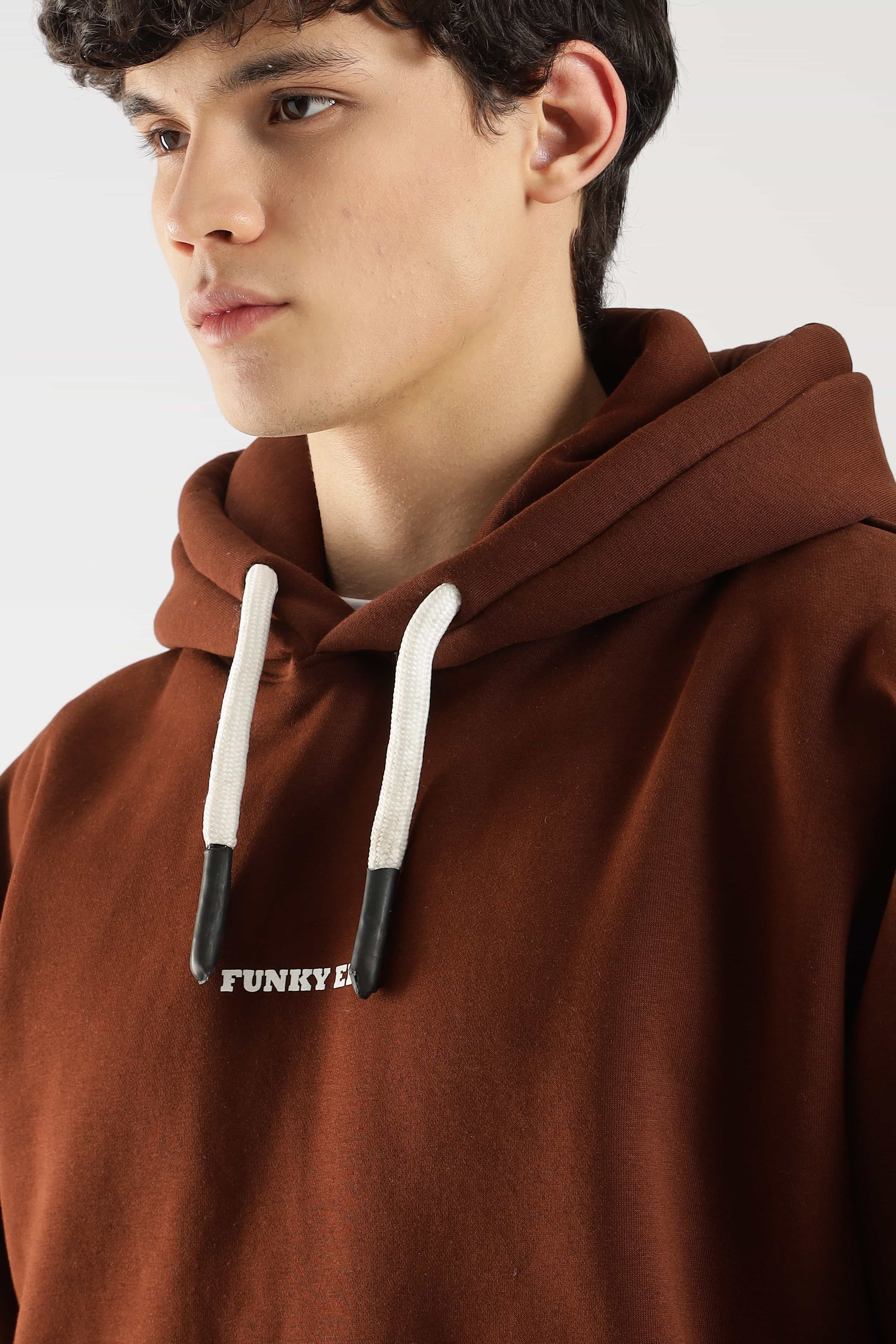 Coffee signature oversized heavyweight hoodie