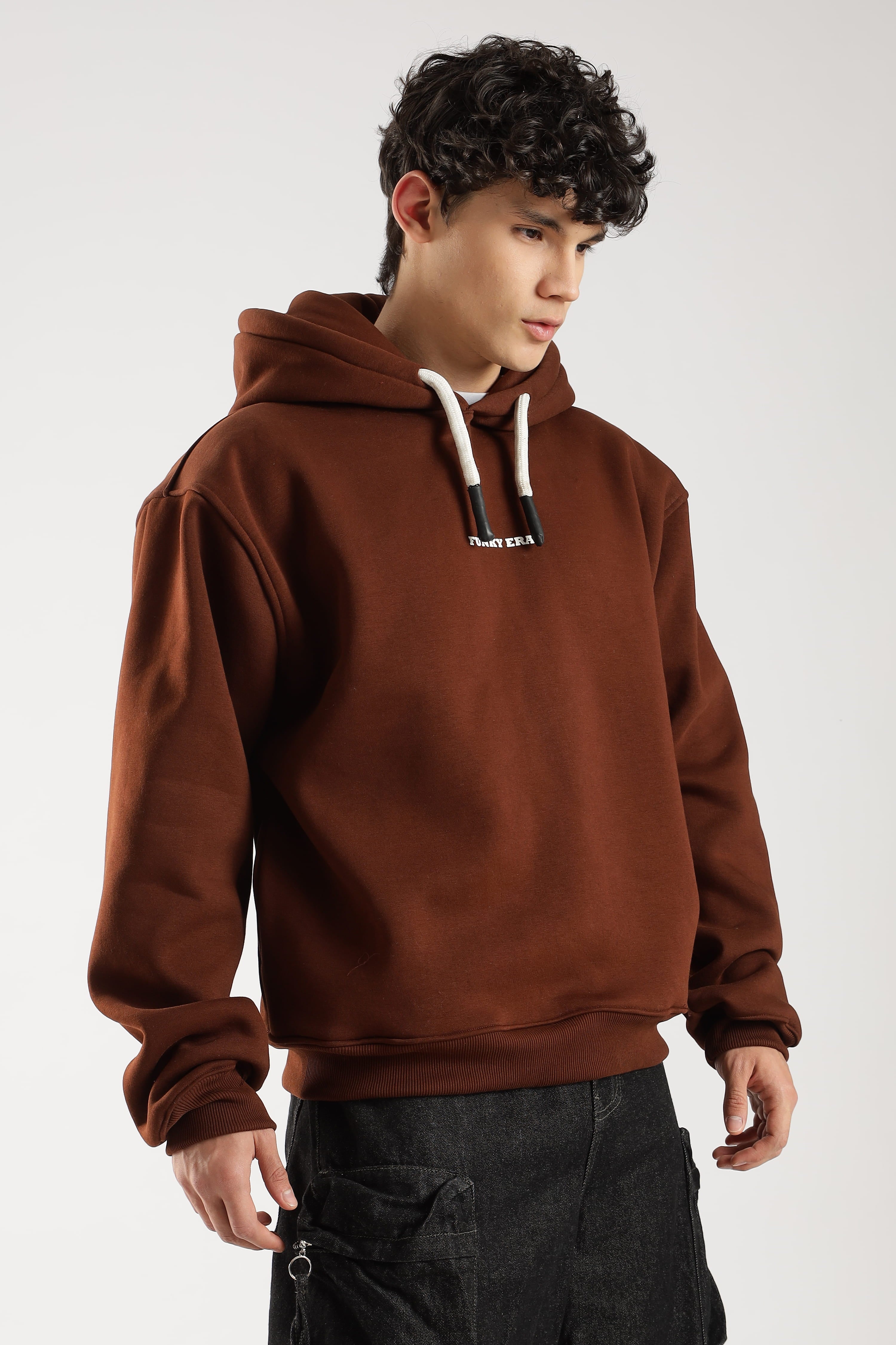 Coffee signature oversized heavyweight hoodie