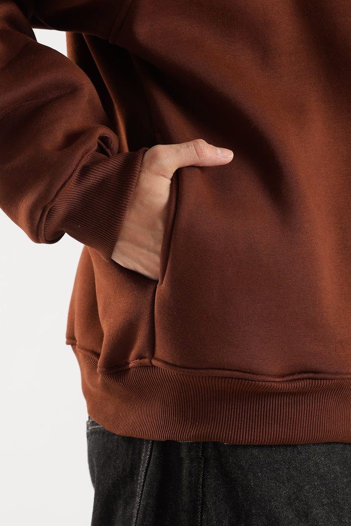 Coffee signature oversized heavyweight hoodie