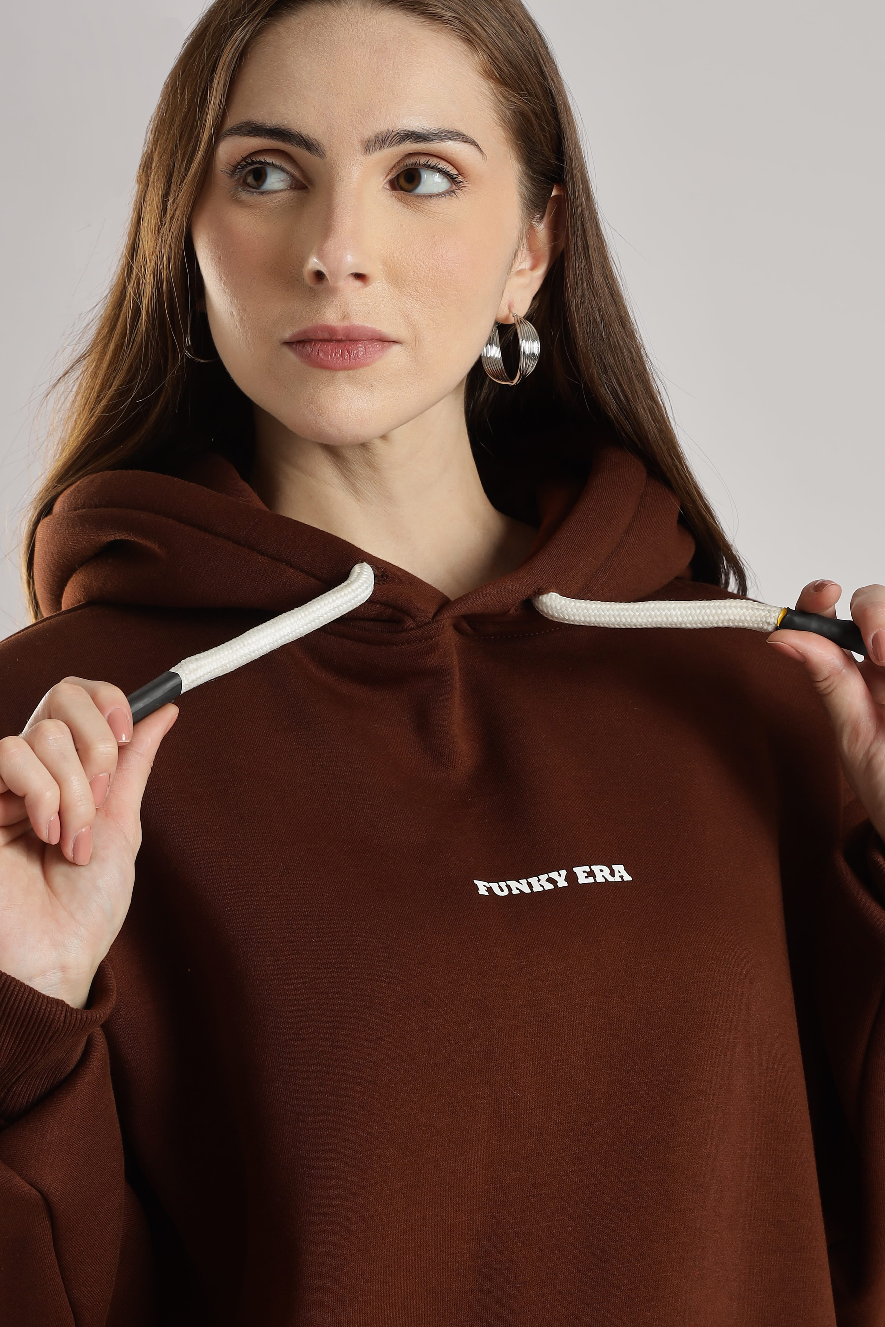 Coffee signature oversized heavyweight hoodie