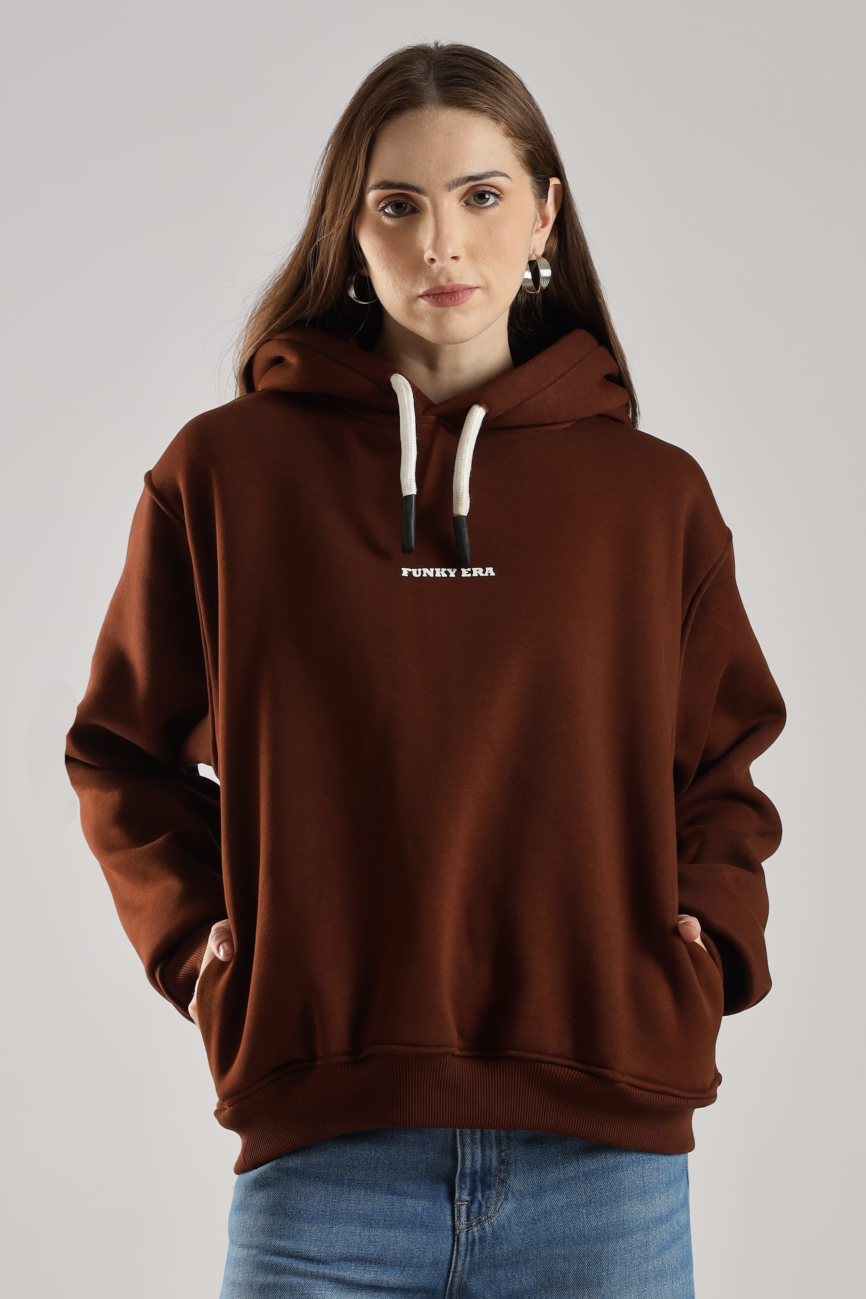 Coffee signature oversized heavyweight hoodie