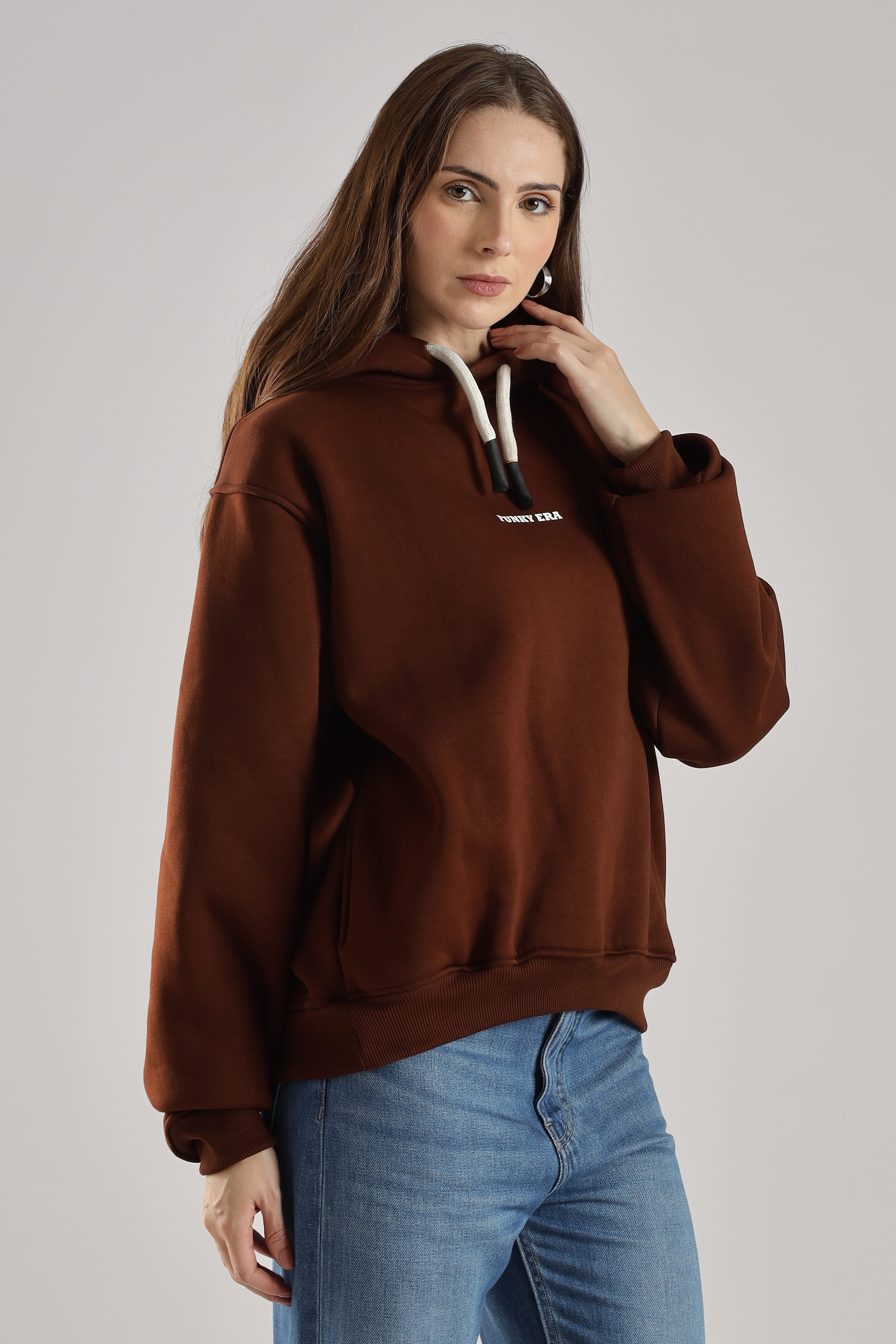 Coffee signature oversized heavyweight hoodie