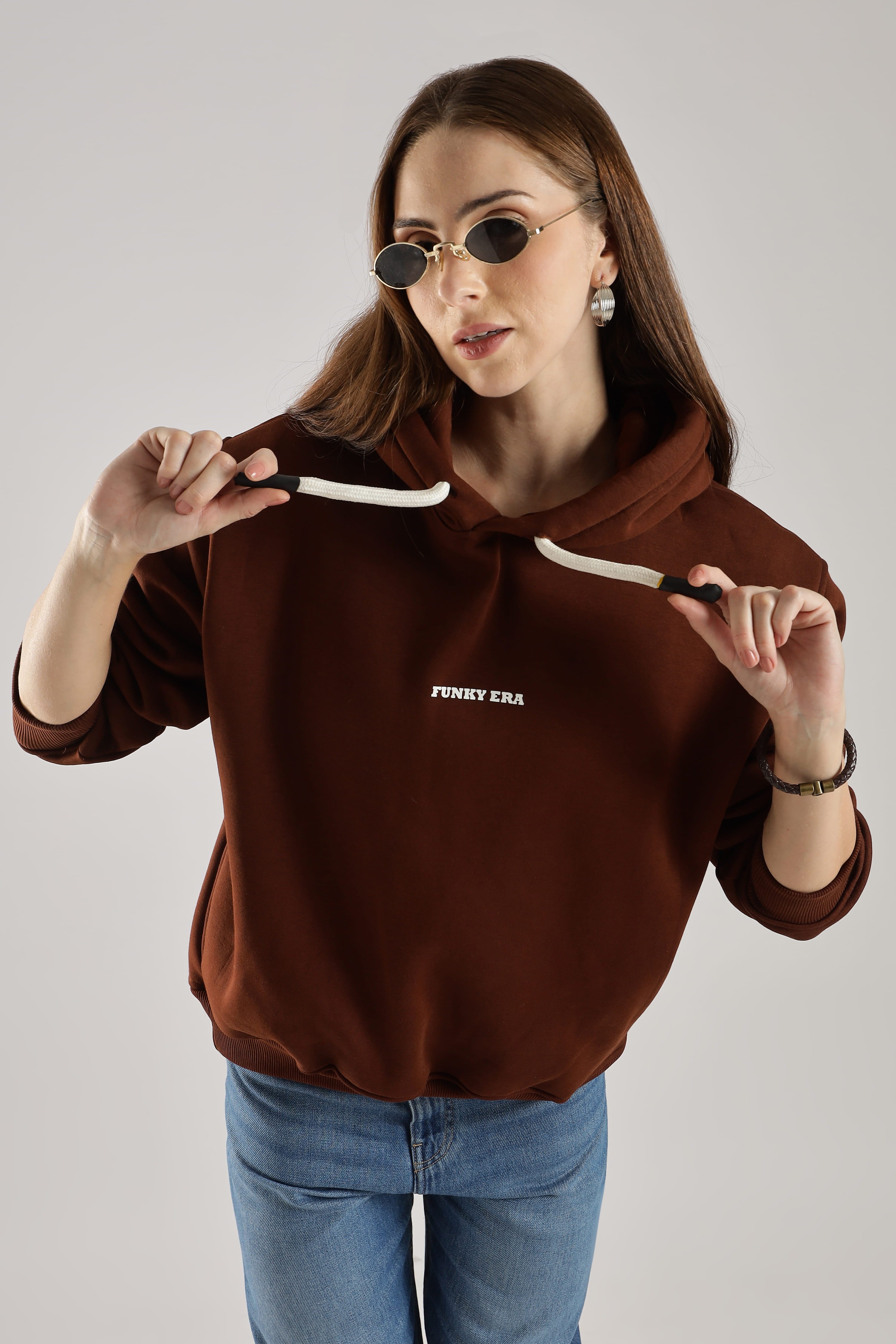 Coffee signature oversized heavyweight hoodie