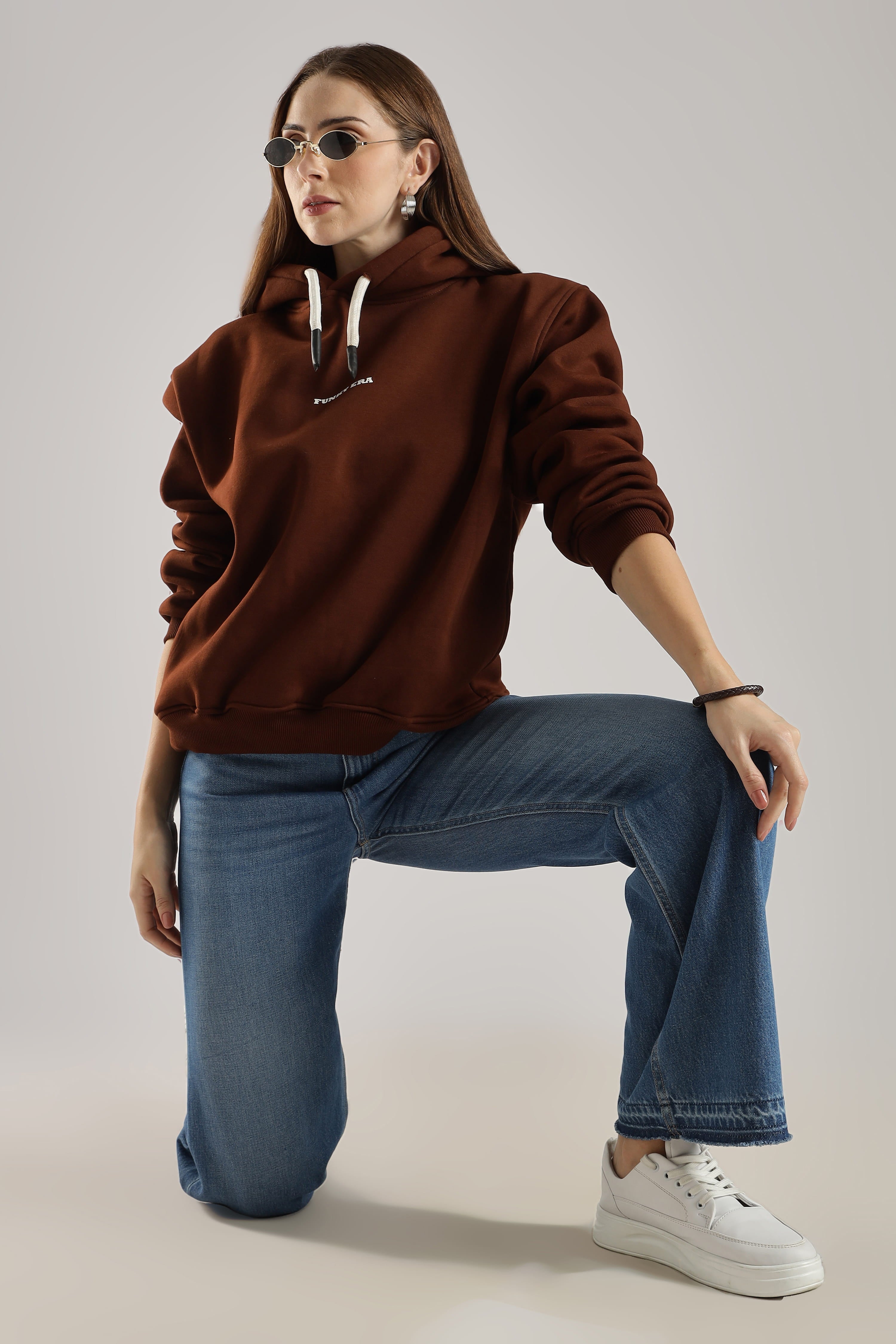 Coffee signature oversized heavyweight hoodie