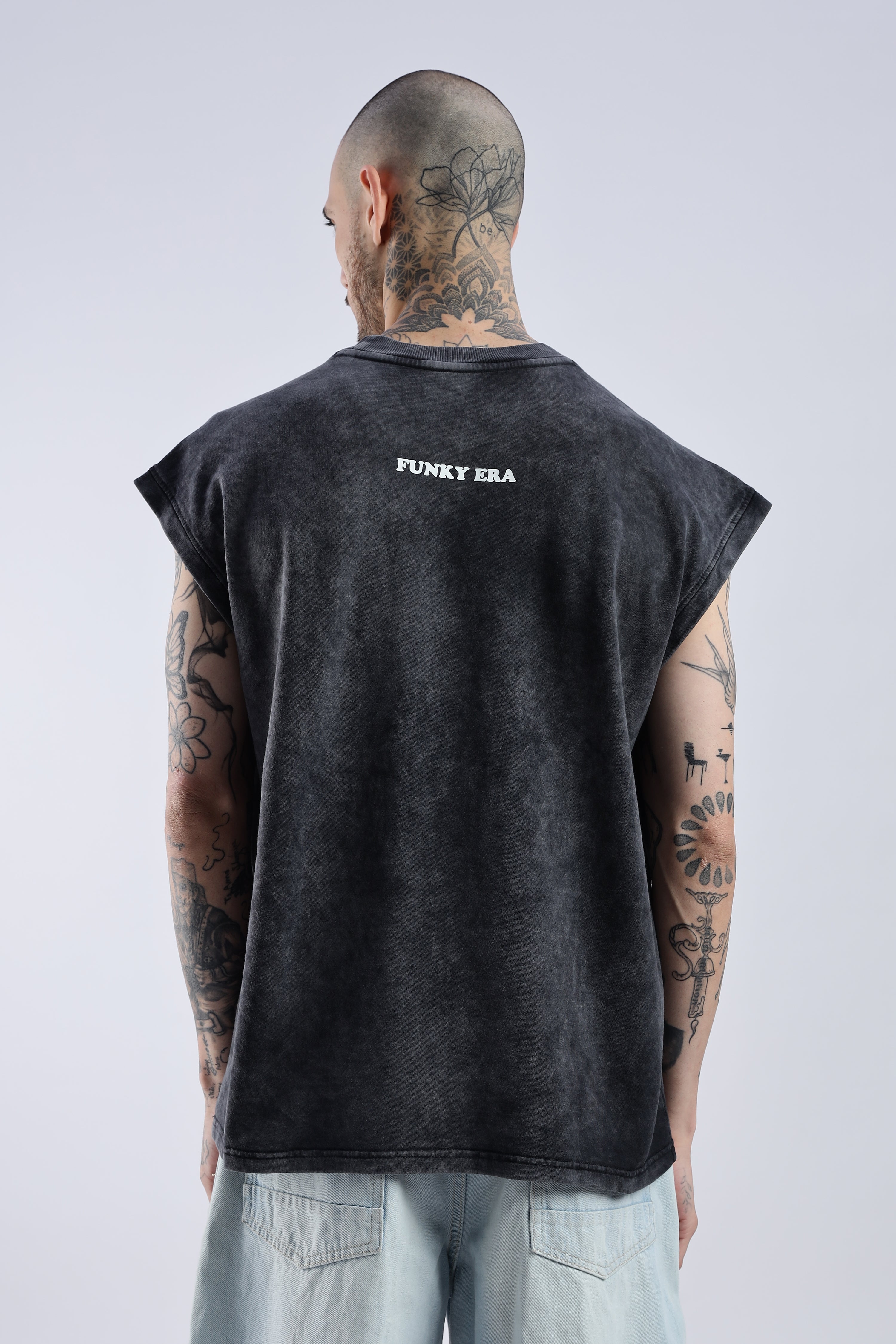 Acid Wash Black Justin Bieber Tank