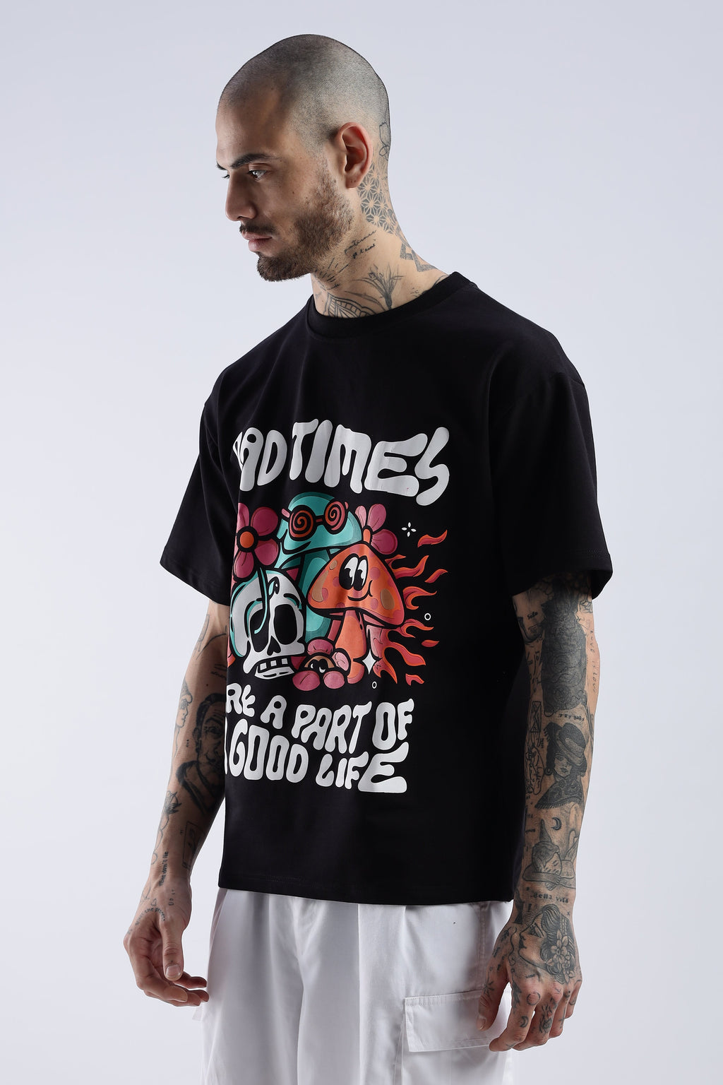 Bad Times Are a Part of a Good Life Oversized Tee