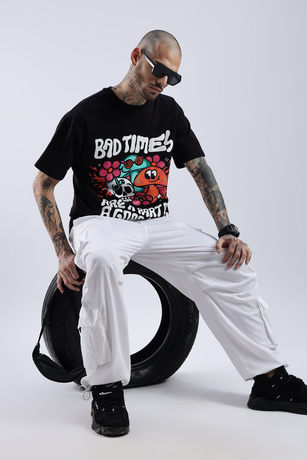 Bad Times Are a Part of a Good Life Oversized Tee