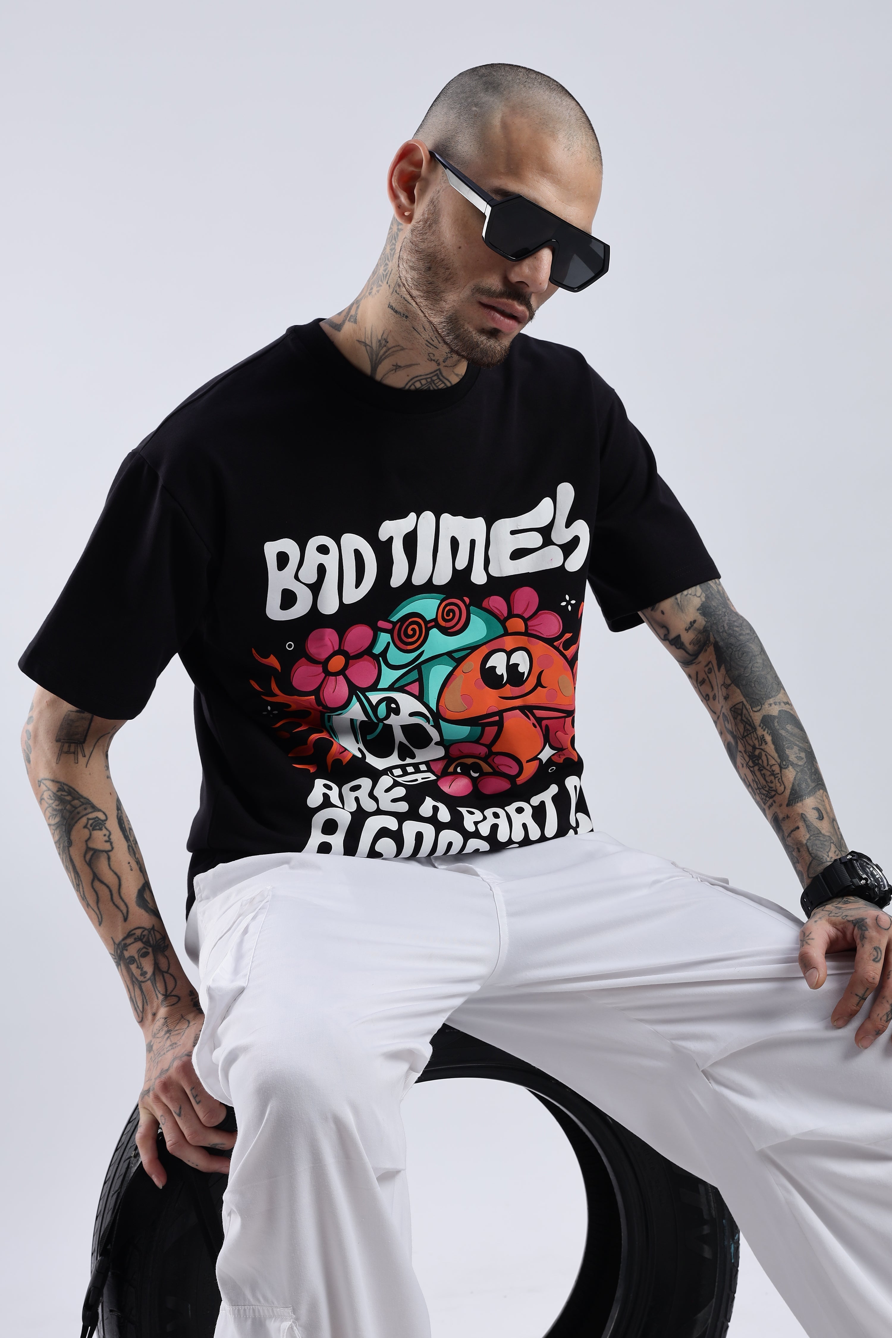 Bad Times Are a Part of a Good Life Oversized Tee
