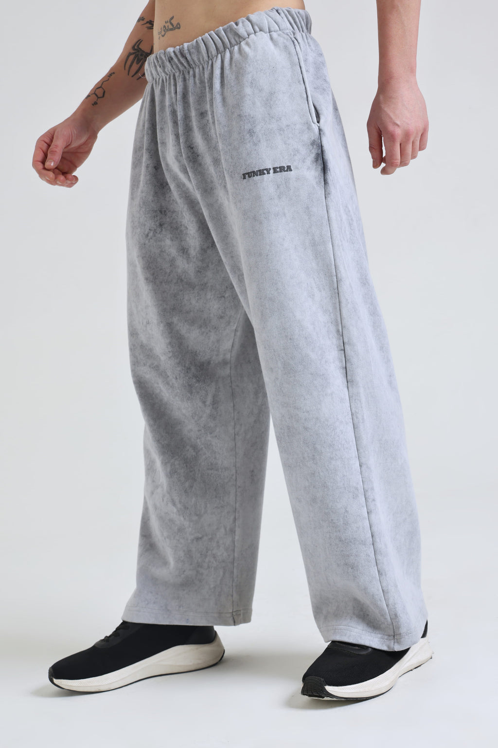 Grey Faded Heavyweight Loose Fit Joggers